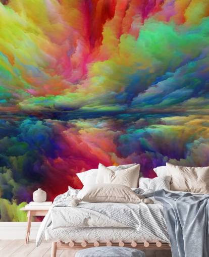 fond d'écran nuages colorés