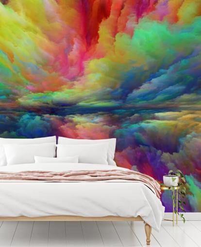 fond d'écran nuages colorés