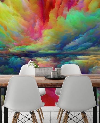 fond d'écran nuages colorés