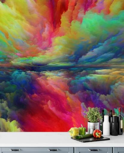 colourful clouds wallpaper