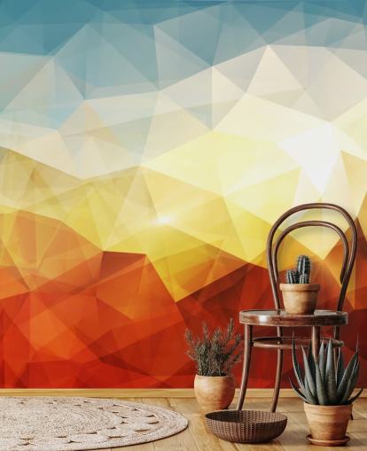 orange, yellow and blue abstract shape wallpaper orange, yellow and blue abstract shape wallpaper
