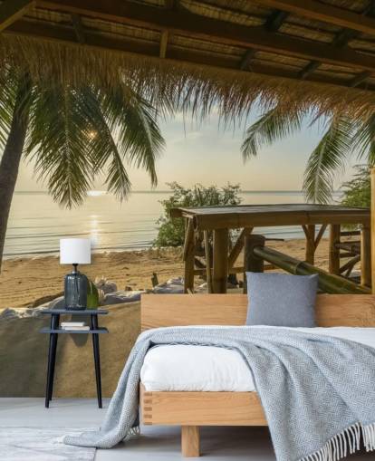 Papel pintado Cabaña en una isla tropical Papel pintado Cabaña en una isla tropical