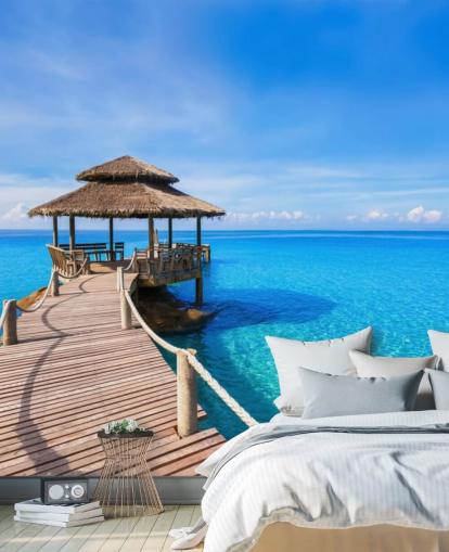 Boardwalk to the Pier Wallpaper Mural