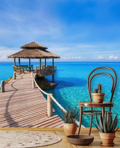 Papel pintado Paseo marítimo hasta el muelle