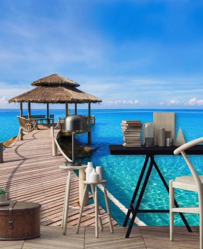 Papel pintado Paseo marítimo hasta el muelle