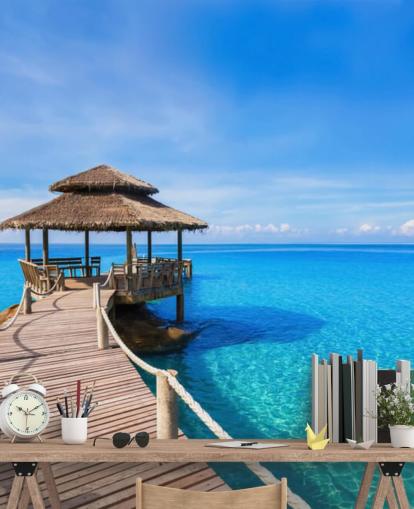 Promenade zum Pier Fototapete