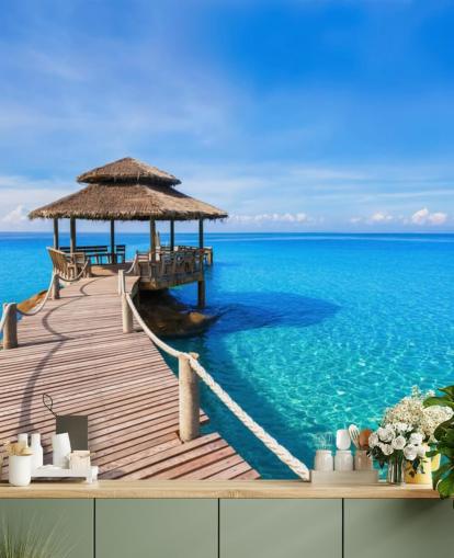 Papel de parede Boardwalk to the Pier Papel de parede Boardwalk to the Pier