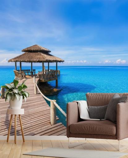 Promenade zum Pier Fototapete Promenade zum Pier Fototapete