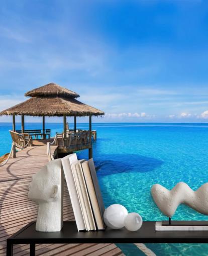 Boardwalk to the Pier Wallpaper Mural