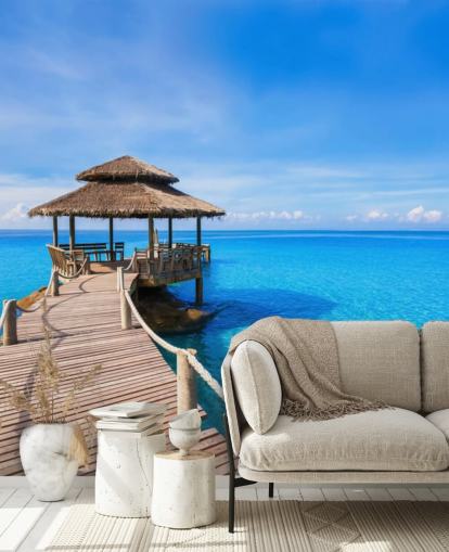 Papel pintado Paseo marítimo hasta el muelle