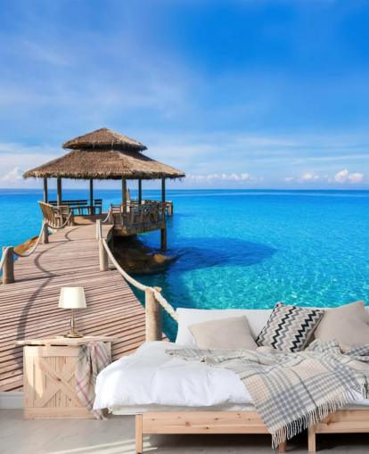 Promenade zum Pier Fototapete