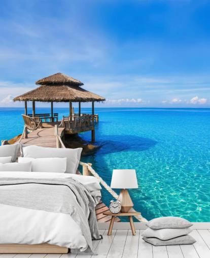 Boardwalk to the Pier Wallpaper Mural