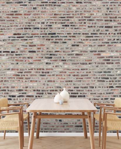 Papel de parede de tijolo cinza e marrom Papel de parede de tijolo cinza e marrom