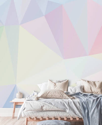 Polygon helle Pastell-Tapete Polygon helle Pastell-Tapete