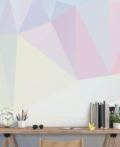 Polygon helle Pastell-Tapete