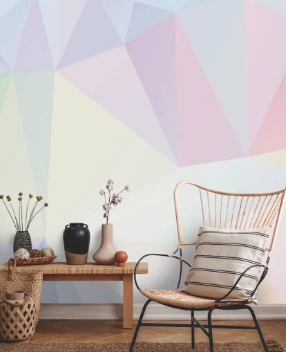 Papier Peint Polygon Light Pastel