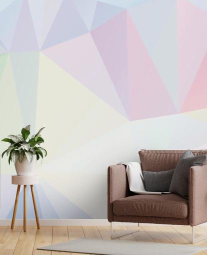 Papier Peint Polygon Light Pastel