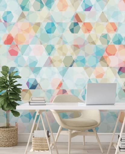 Pastel Kaleidoscope Wallpaper Mural Pastel Kaleidoscope Wallpaper Mural