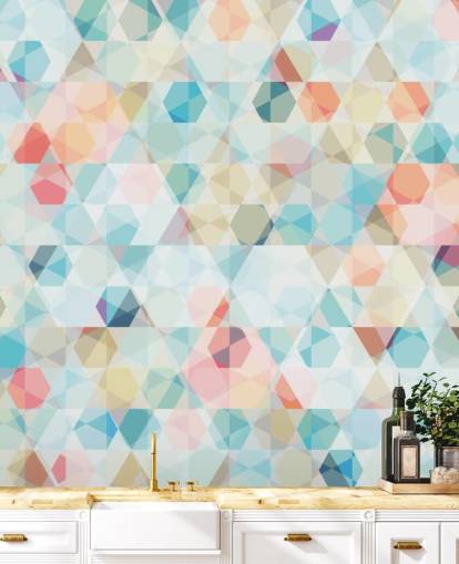 Pastel Kaleidoscope Wallpaper Mural Pastel Kaleidoscope Wallpaper Mural