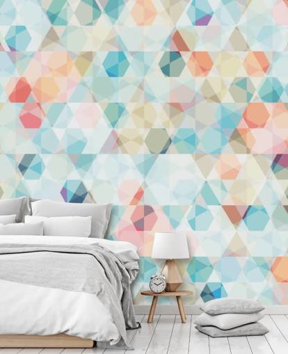 Papel pintado Caleidoscopio pastel