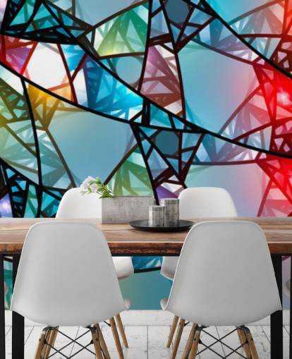 Färgglada abstrakt målat glas Fönster Bakgrund Färgglada abstrakt målat glas Fönster Bakgrund