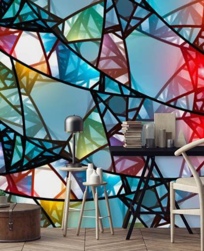 Färgglada abstrakt målat glas Fönster Bakgrund Färgglada abstrakt målat glas Fönster Bakgrund