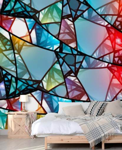 Fargerik Abstrakt Farget Glass Vindu Bakgrunn Fargerik Abstrakt Farget Glass Vindu Bakgrunn