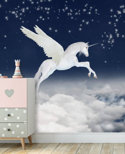 Papier peint Licorne dans le ciel