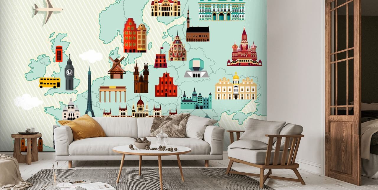 Travel Map Wallpaper
