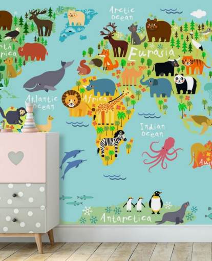 Fondo de pantalla de Animal World Map Fondo de pantalla de Animal World Map