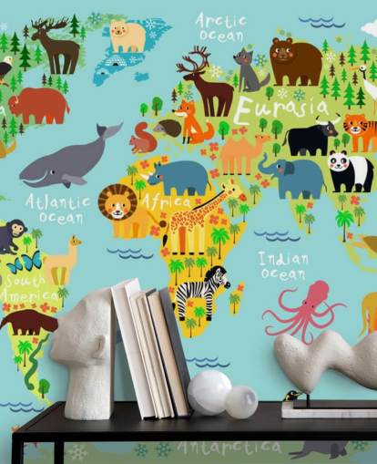 Animal World Map Wallpaper Animal World Map Wallpaper