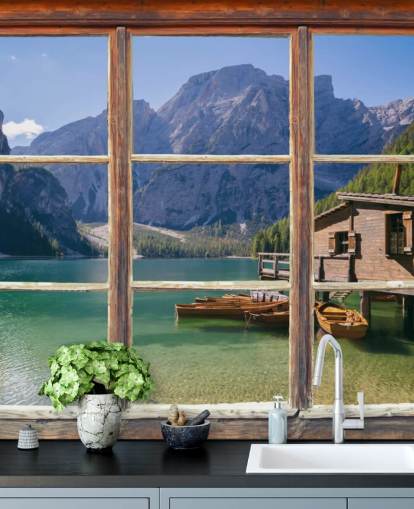 See-, Berg- und Bootshaus Tapete