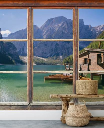 See-, Berg- und Bootshaus Tapete See-, Berg- und Bootshaus Tapete