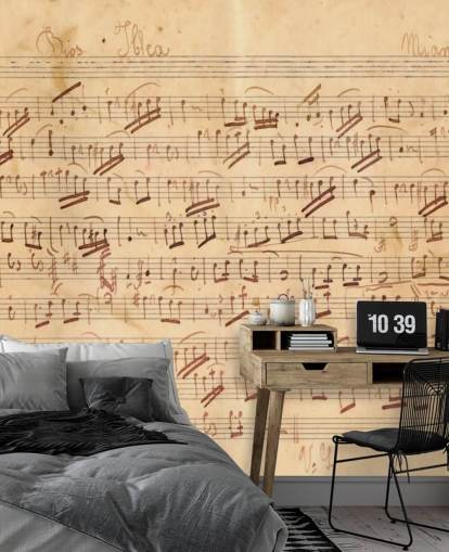 Antique Music Sheet Music Wallpaper