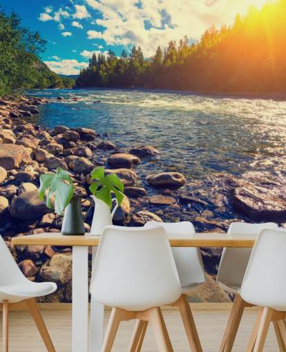 Mountain Valley Norway Wallpaper Mural