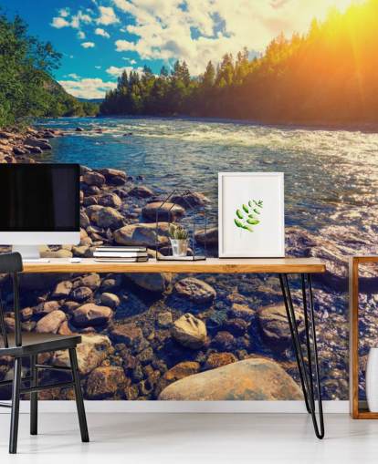 Tapeten-Wandbild „Mountain Valley Norway“