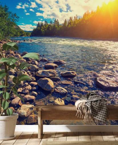 Mountain Valley Norway Wallpaper Mural