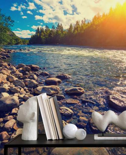 Mountain Valley Norway Wallpaper Mural