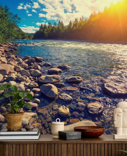 Mountain Valley Norway Wallpaper Mural