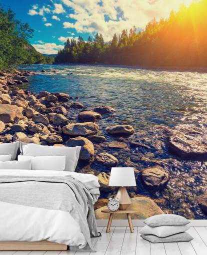 Tapeten-Wandbild „Mountain Valley Norway“