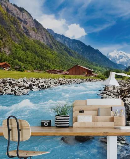 Swiss Landscape Wallpaper Mural