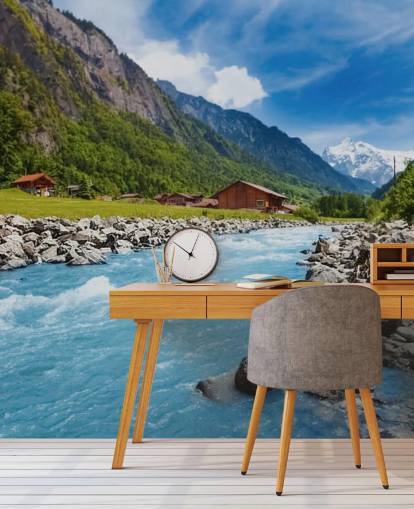 Schweizer Landschaft Fototapete