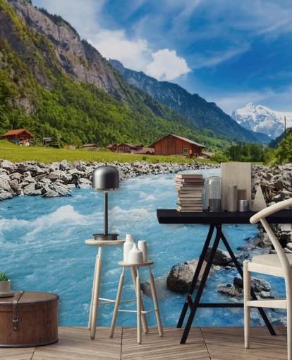 Schweizer Landschaft Fototapete