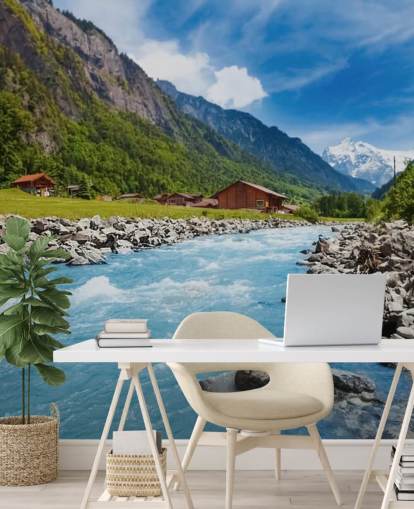 Papel de parede de paisagem suíça