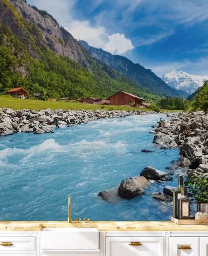 Schweizer Landschaft Fototapete