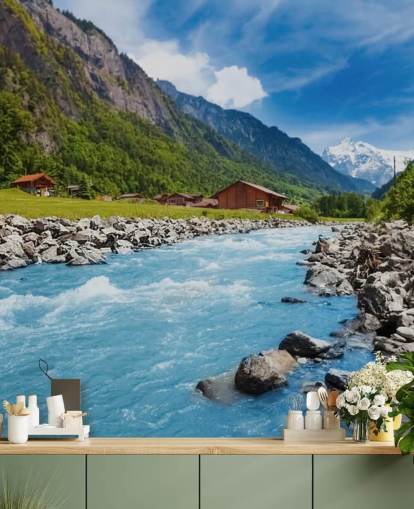 Papel pintado Paisaje suizo