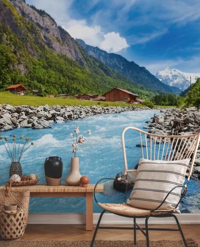 Swiss Landscape Wallpaper Mural