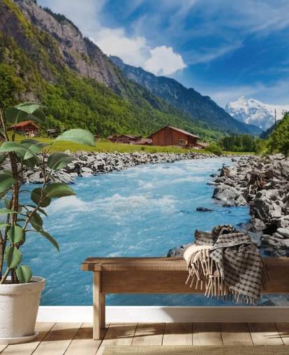 Swiss Landscape Wallpaper Mural