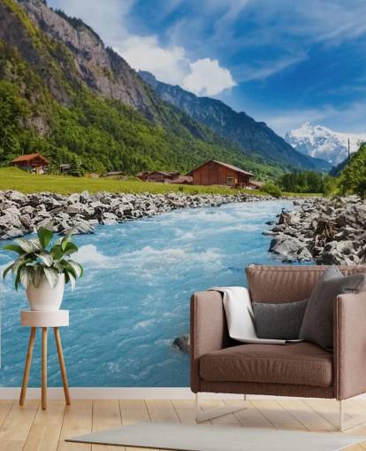 Swiss Landscape Wallpaper Mural