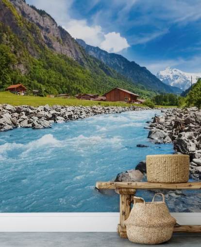 Swiss Landscape Wallpaper Mural